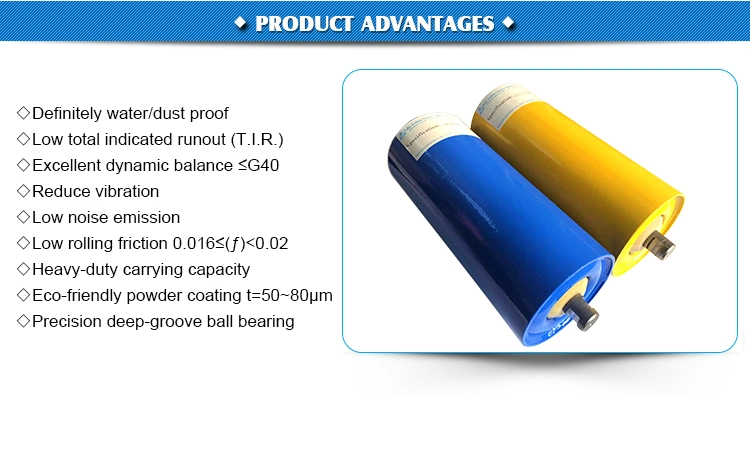 Belt Conveyor HDPE/ UHMWPE/ Ceramic/ Stainless Steel Roller for Port