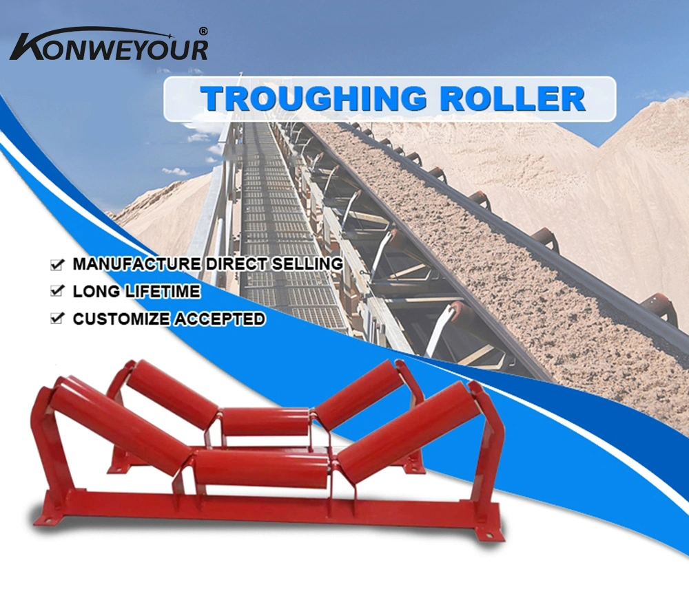 Belt Conveyor HDPE/ UHMWPE/ Ceramic/ Stainless Steel Roller for Port